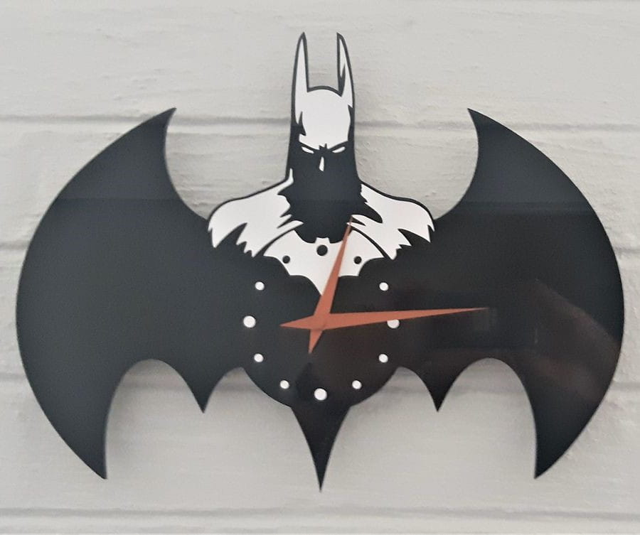 Laser Cut Batman Vinyl Record Wall Clock
