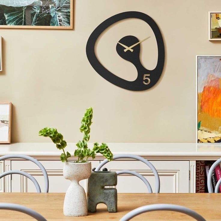 Laser Cut Creative Amorph Luxury Design Wall Clock