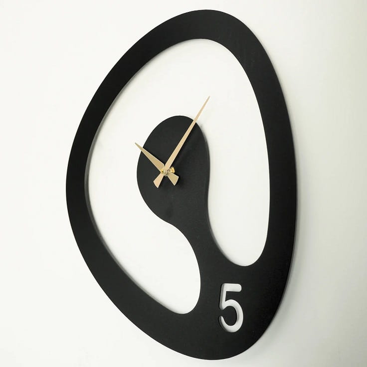 Laser Cut Creative Amorph Luxury Design Wall Clock