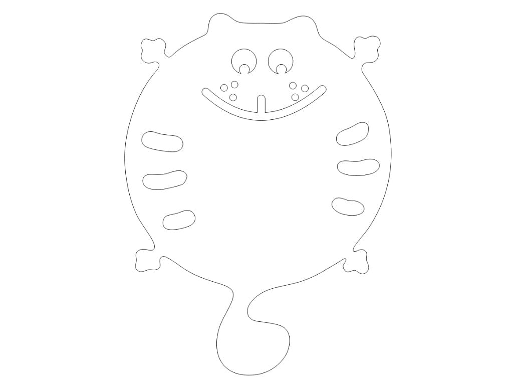 Laser Cut Cute Cat Trivet for Kitchen