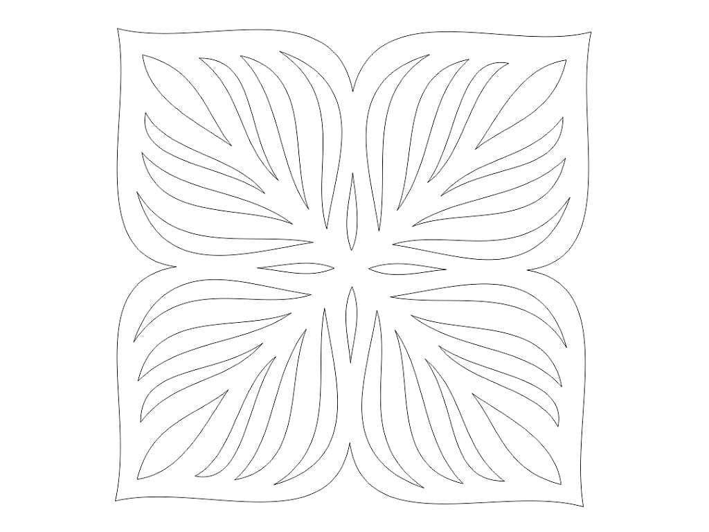 Laser Cut Wooden Four Leaf Wooden Coaster