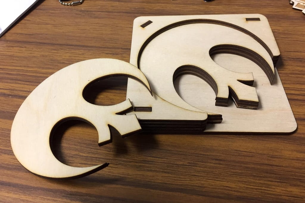 Laser Cut Wooden Star Wars Rebel Alliance Logo Coaster Set