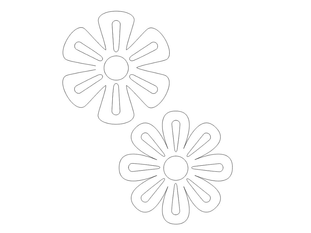 Laser Cut Floral Shaped Wooden Coasters