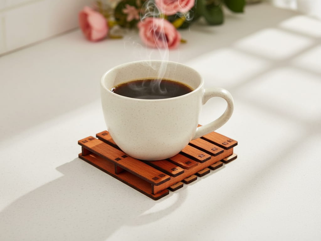 Laser Cut Wooden Mini Pallet Coaster