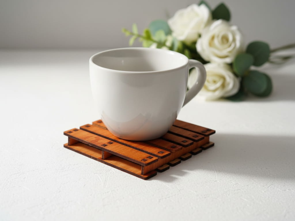 Laser Cut Wooden Mini Pallet Coaster