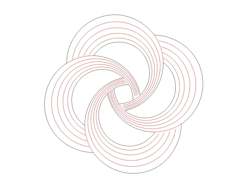Laser Cut Spiral Wood Coaster