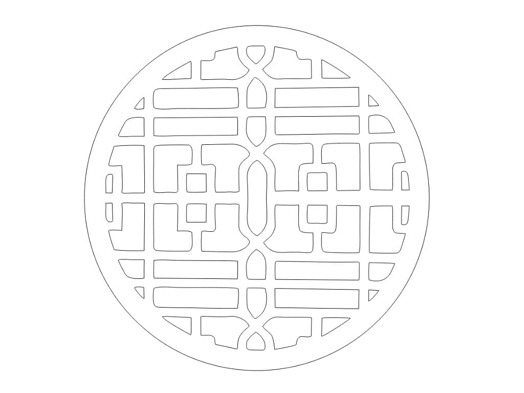 Laser Cut Modern Wooden Coaster
