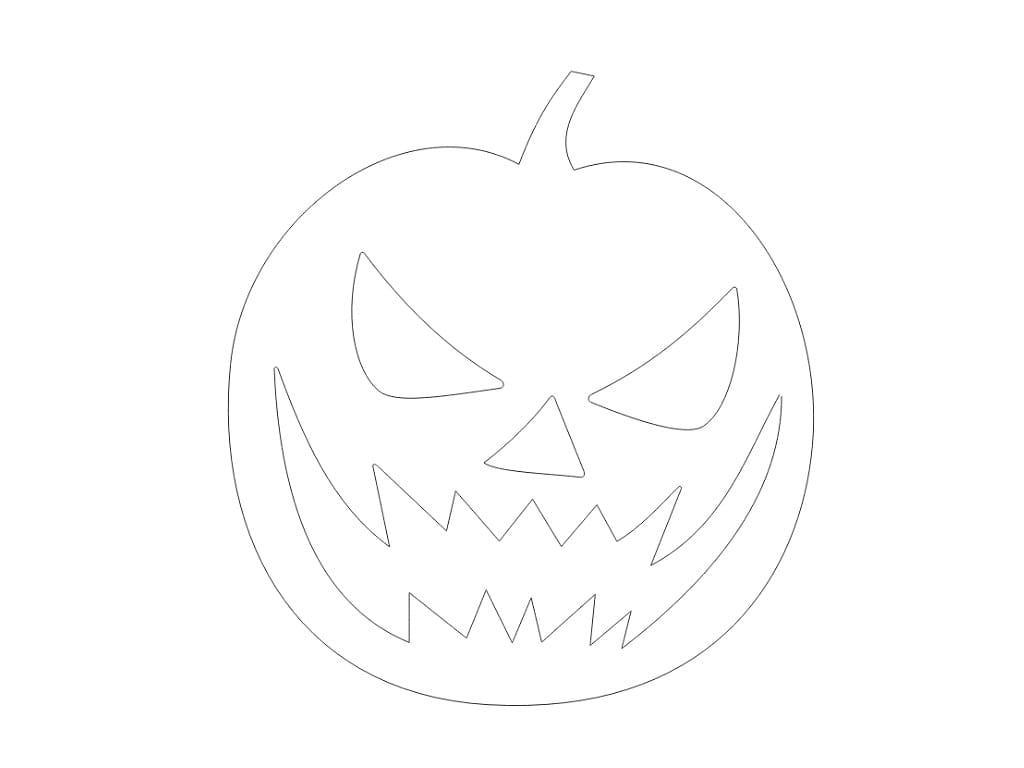 Laser Cut Wooden Halloween Pumpkin Coaster
