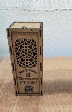 Wooden Wine Glass Packaging Box Laser Cut File