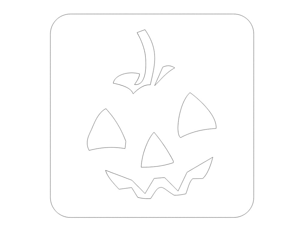 Laser Cut Wooden Halloween Coaster for Hot and Cold Drinks