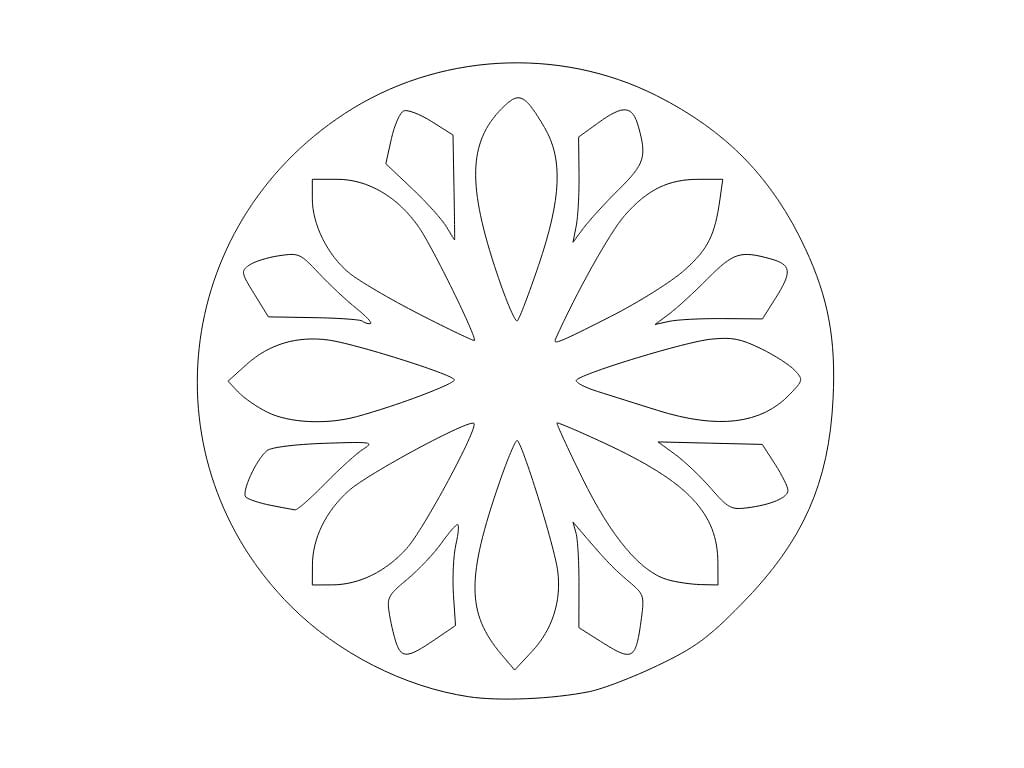 Laser Cut Wooden Round Coaster