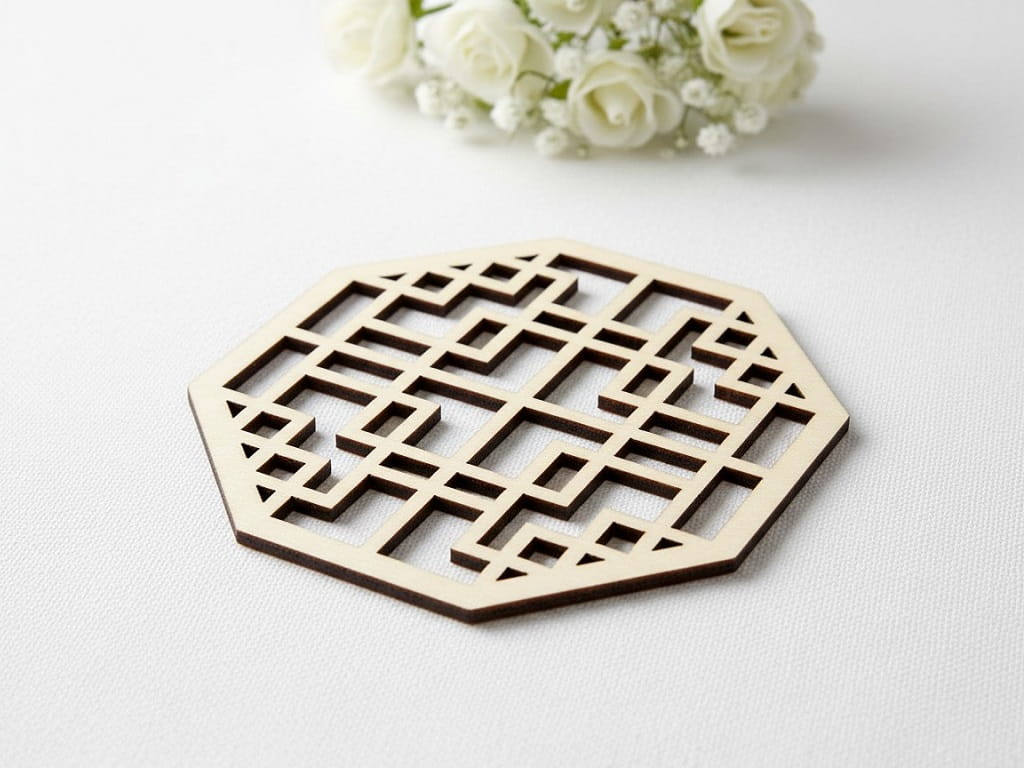 Laser Cut Heat Resistant Mat for Tea and Coffee Mugs
