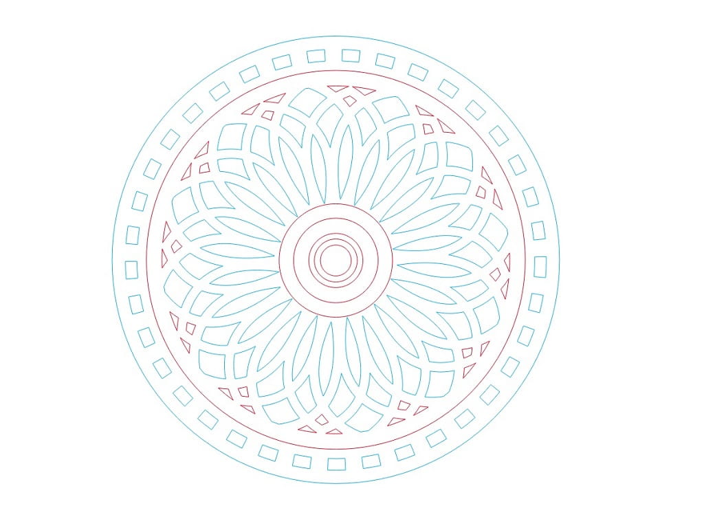 Laser Cut Decorative Coaster Set with Stand