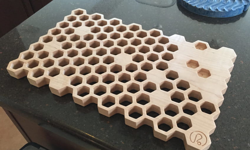 Laser Cut Honeycomb Trivet Heat Resistant Mat for Hot Pots