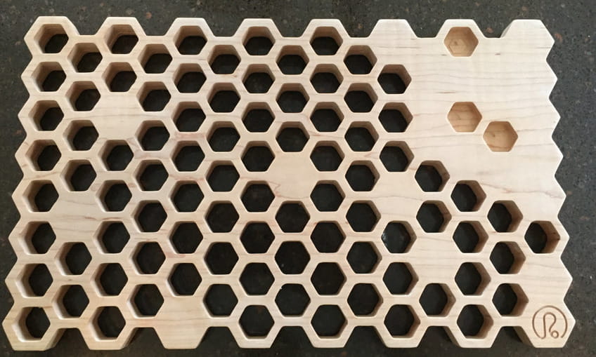 Laser Cut Honeycomb Trivet Heat Resistant Mat for Hot Pots