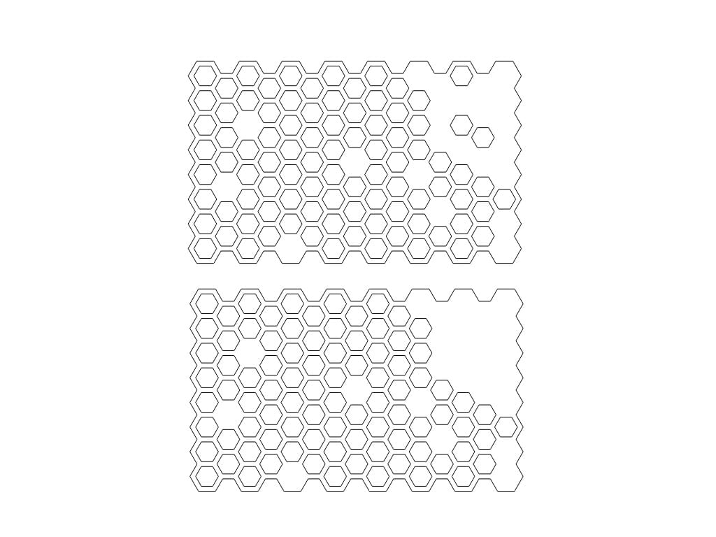 Laser Cut Honeycomb Trivet Heat Resistant Mat for Hot Pots