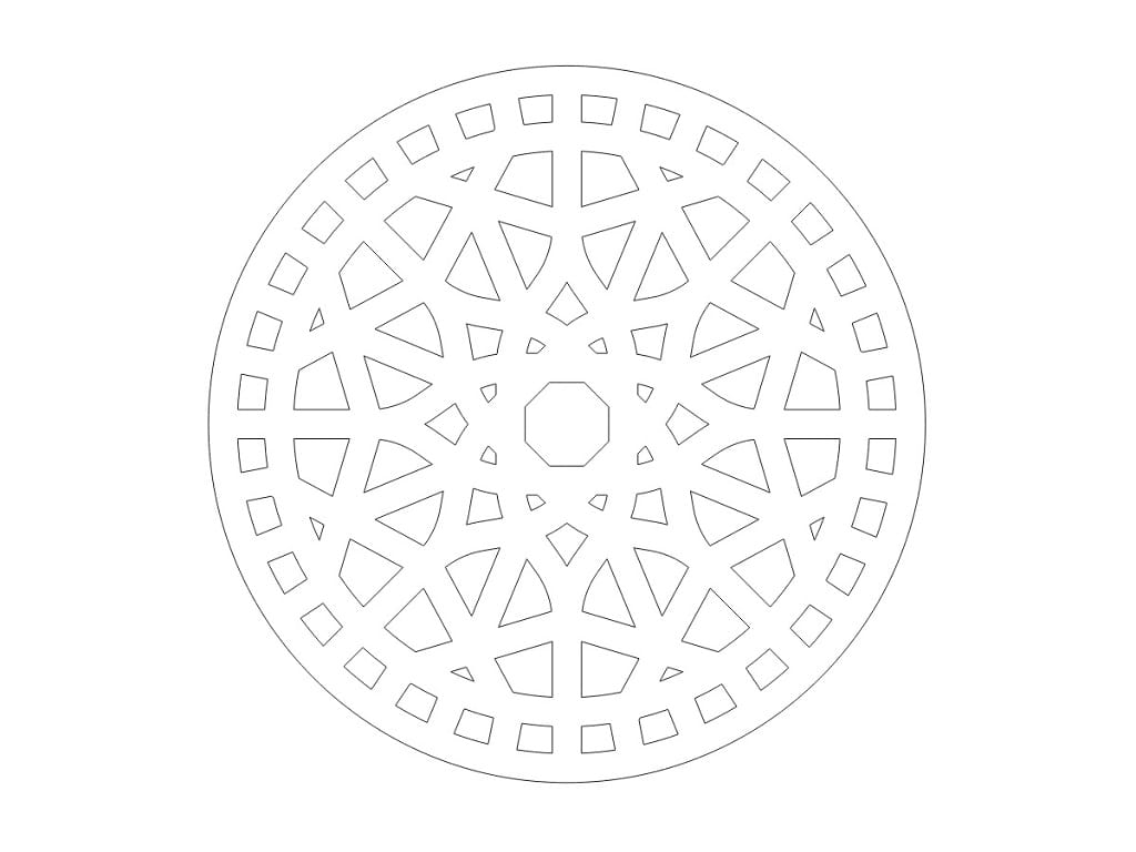 Laser Cut Round Wooden Drink Coaster