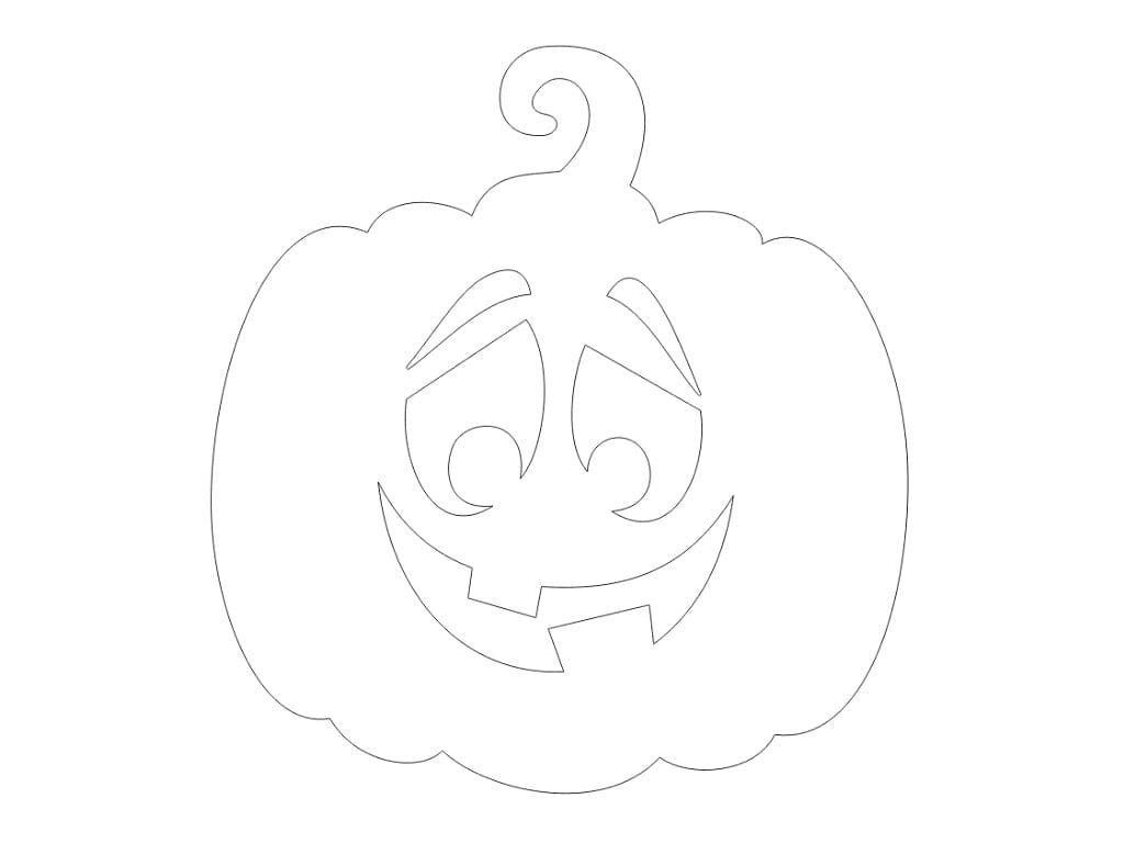 Laser Cut Wooden Halloween Pumpkin Drink Coaster