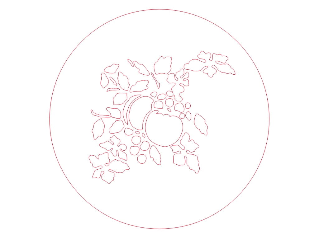 Laser Cut Wooden Floral Drink Coaster for Surface Protection