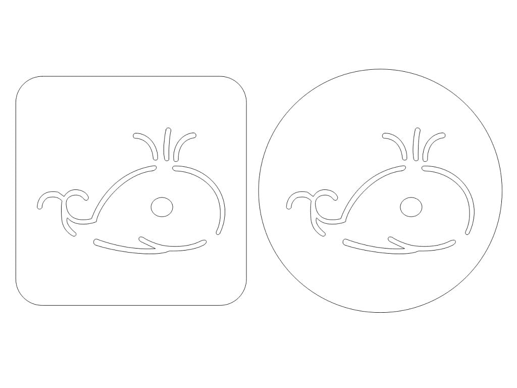 Laser Cut Wooden Cute Kitchen Coasters