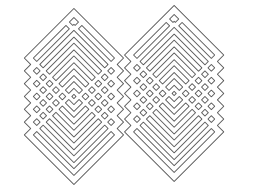 Laser Cut Geometric Dangle Earrings