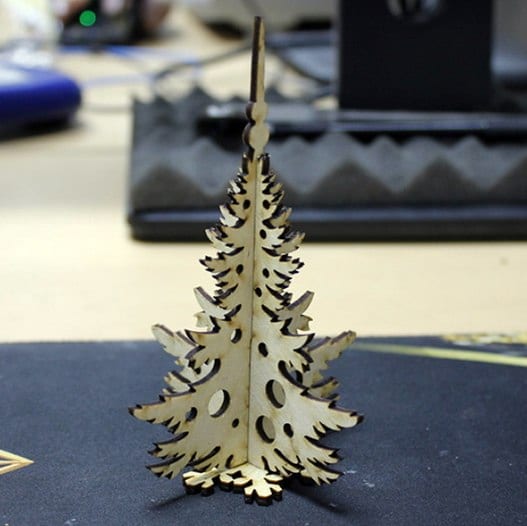 Plywood Eco Friendly Christmas Tree Laser Cut File