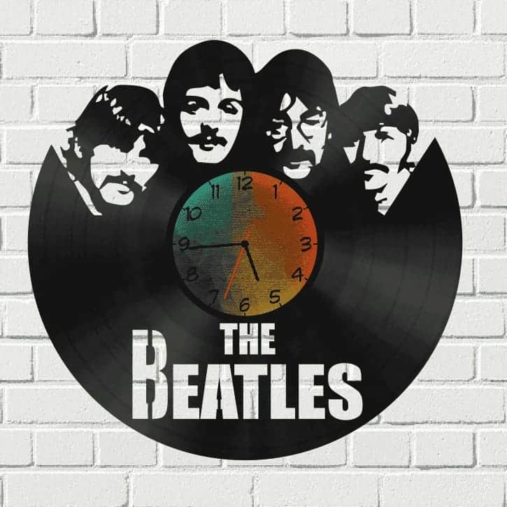 The Beatles Vinyl Record Wall Clock Laser Cut File