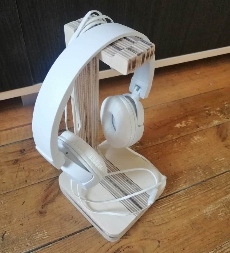 Wooden Headphone Stand Laser Cut File