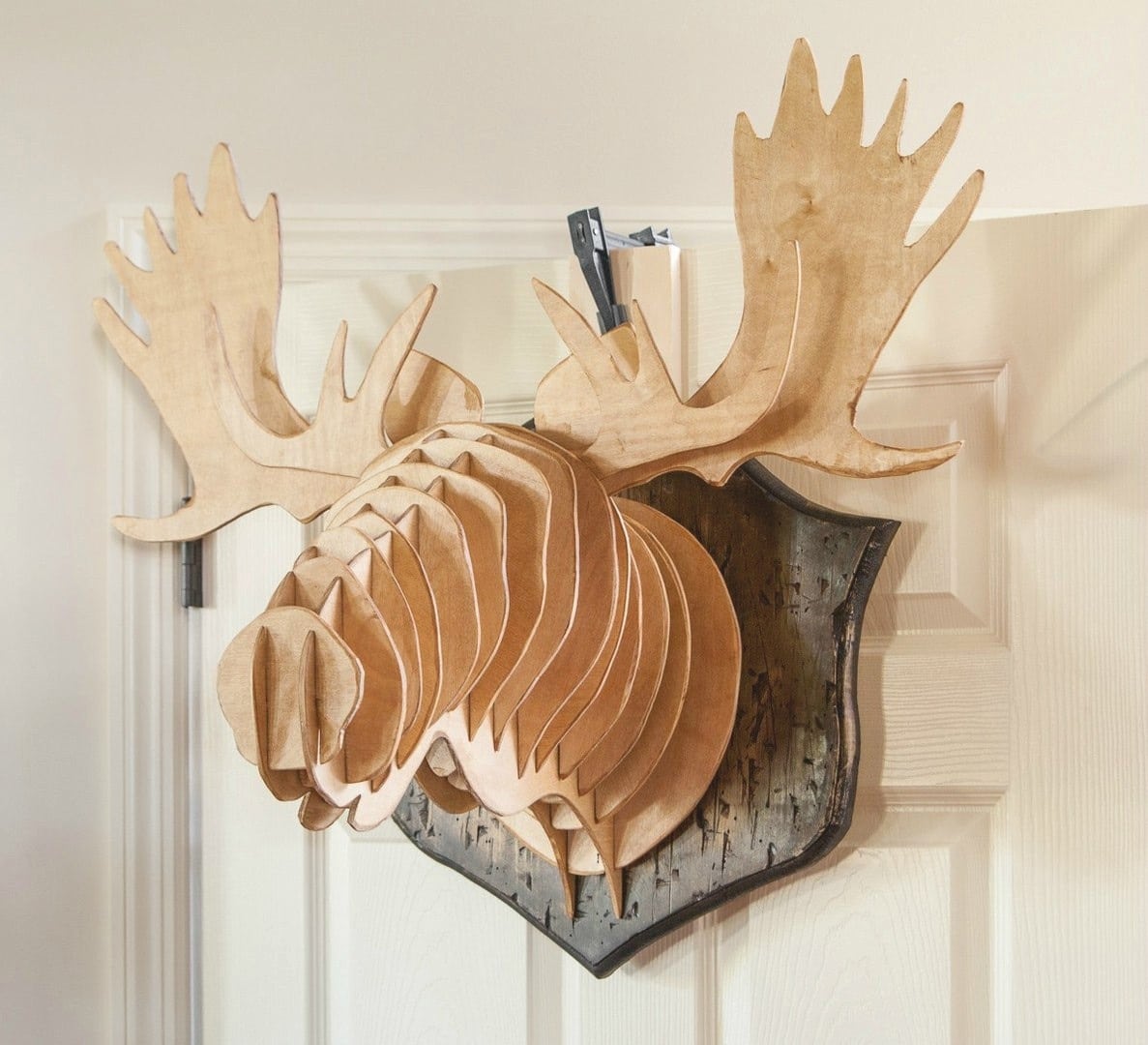 Moose Head 3D Wooden Model Puzzle Wall Decor Laser Cut File
