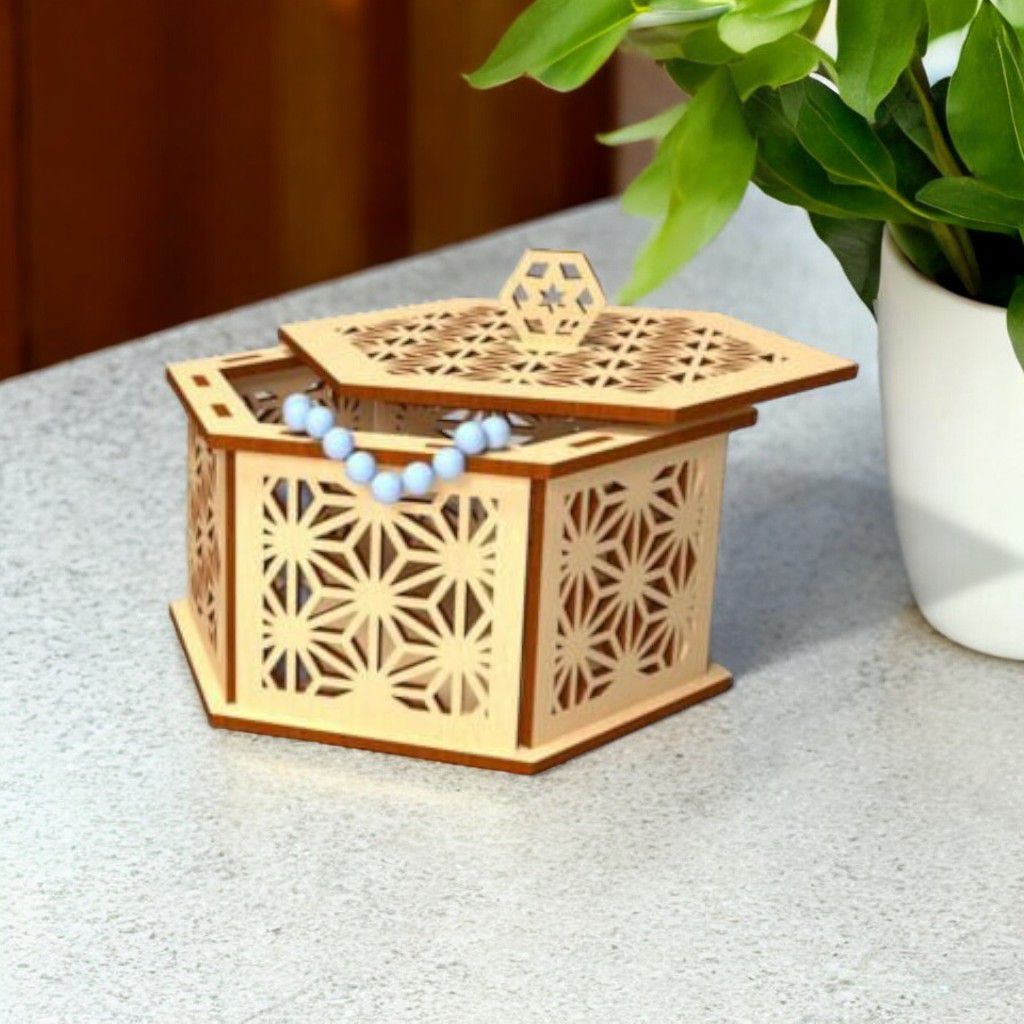 Laser Cut Decorative Wooden Jewelry Box CDR DXF EPS PDF SVG File Free ...