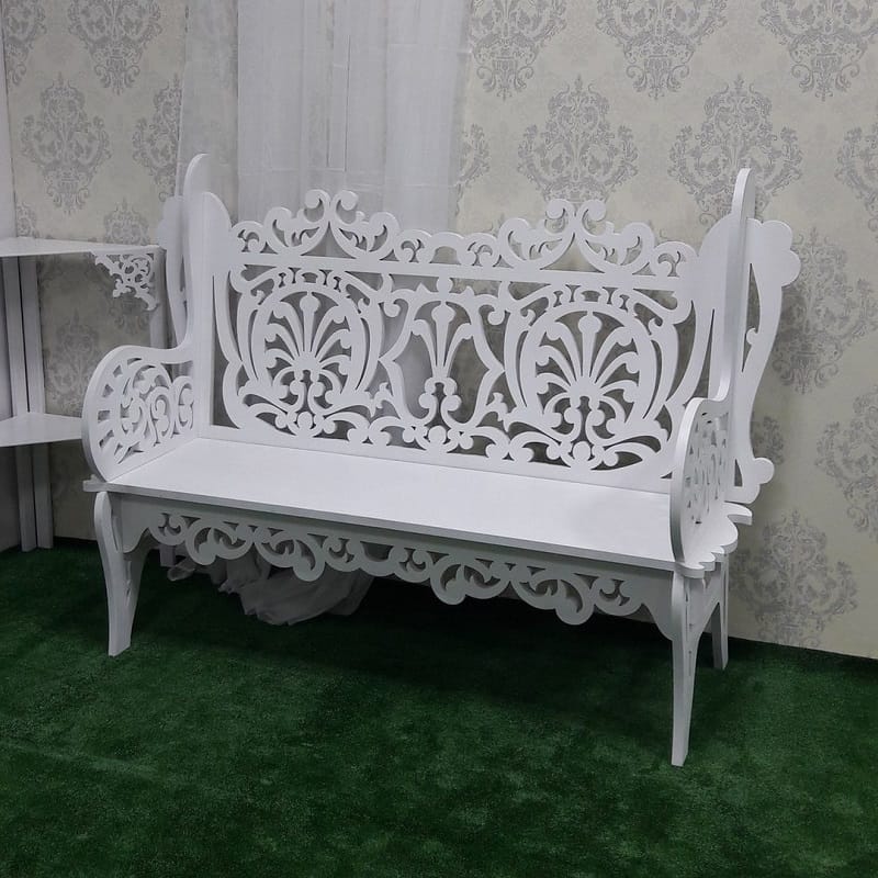 Outdoor Wood Garden Bench Laser Cut CDR File Free Download | Vecty