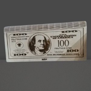 100 Dollar Bill Money Holder Gift Box Laser Cut File