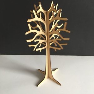 3D Wooden Tree Jewelry Stand Holder Laser Cut DXF File