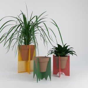 Acrylic Plant Pot Stand Collection 3mm Laser Cut File
