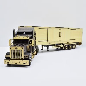 American Freightliner Truck Mechanical 3D Puzzle Laser Cut File