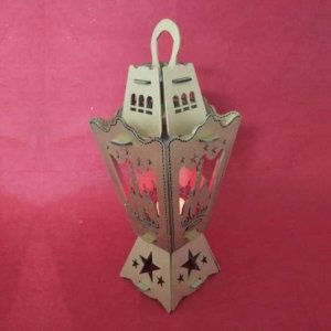 Antique Ramadan Kareem Lantern Laser Cut File