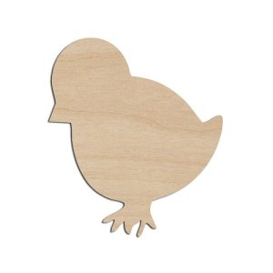 Baby Chick Cutout Wood Shape Craft Laser Cut File