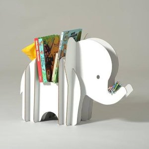 Baby Elephant Bookshelf for Kids Laser Cut File