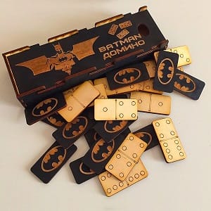 Batman Domino Set with Case Box Laser Cut File