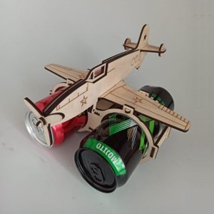 Beer Can Holder Airplane Laser Cut File