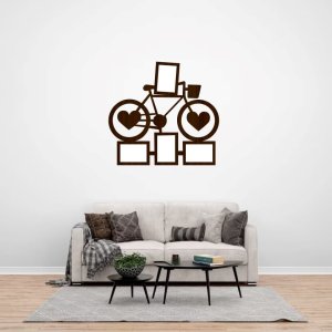 Bicycle Picture Collage Photo Frame Laser Cut File