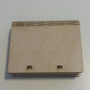 Box with Living Hinge and Spring Catch Laser Cut File