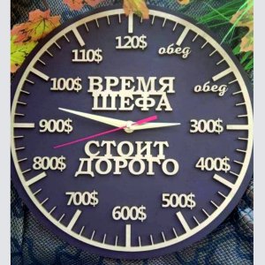 Chef’s Time is Expensive Customized Wall Clock Gift Laser Cut File