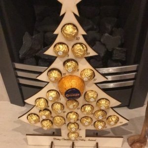 Christmas Chocolate Advent Calendar Laser Cut File