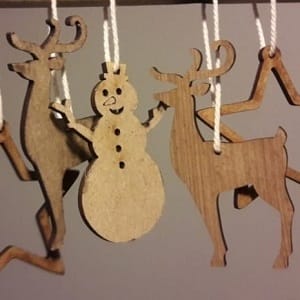 Christmas Hanging Decorations Laser Cut File