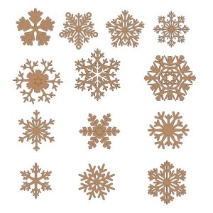 Christmas Snowflake Ornament Collection Laser Cut File