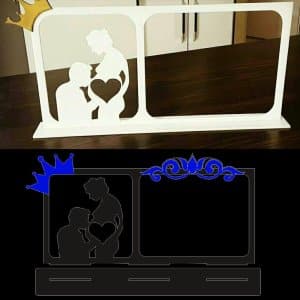 COUPLE First Photo Ultrasound Picture Frame Laser Cut File
