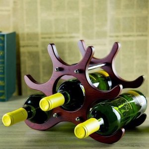 Creative Wine Rack Six Bottle Holder Laser Cut File