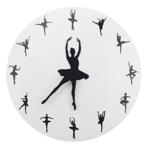 Custom Ballerina Ballet Dancer Wall Clock Laser Cut File