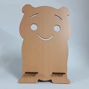 Cute Bear Wooden Mobile Phone Holder Stand Laser Cut File
